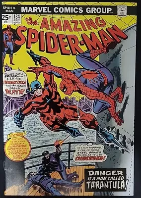 Buy  🔥AMAZING SPIDER-MAN #134 🔑KEY: 2nd PUNISHER -1st TARANTULA🔥VF/NM WOW! • 100.95£