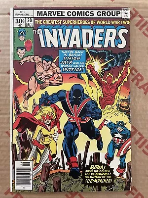 Buy The Invaders #20 - 1977 - Vol.1 - Minor Key - (9169) Bronze Age - Marvel Comics • 19.99£