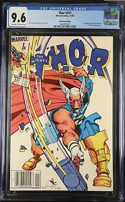 Buy Thor #337 CGC 9.6 (1983) Newsstand Edition 1st App. Beta Ray Bill Marvel Comics • 135.91£