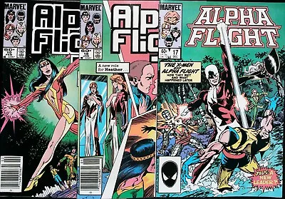 Buy Alpha Flight Comic Book Lot (1985) Issues #17, #18 & #19 - Very Fine Range • 9.32£