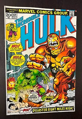 Buy INCREDIBLE HULK #169 (Marvel Comics 1973) -- 1st Appearance BI BEAST-- VF • 31.11£