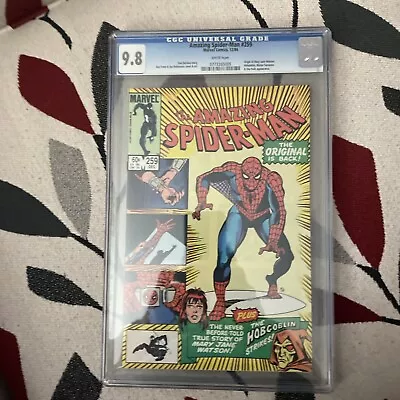 Buy Amazing Spider-man #259 CGC 9.8 White Pages!  Origin Mary Jane Watson • 84.65£