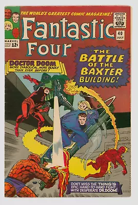 Buy Fantastic Four #40 VFN+ 8.5 Versus Doctor Doom • 195£
