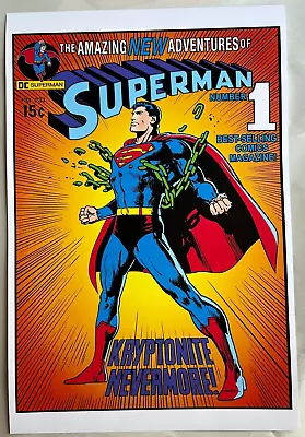 Buy ACTION COMICS #233 COVER PRINT Superman Breaking Chains Neal Adams Art • 16.63£