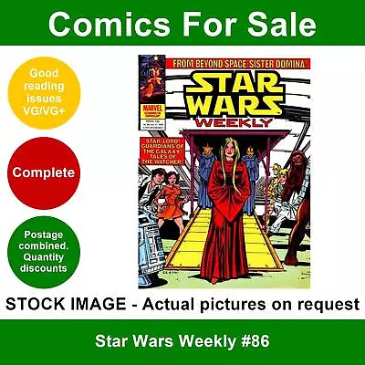 Buy Star Wars Weekly #86 Comic - VG/VG+ 17 October 1979 - Marvel UK • 3.49£