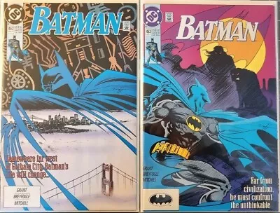 Buy Batman #462 (NM) & #463 (NM-) Alan Grant & Norm Breyfogle DC White Pages (1991) • 9.13£