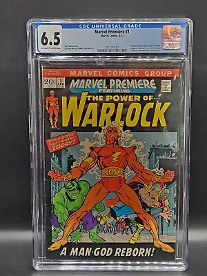 Buy MARVEL PREMIERE #1 (Soul Gem & Adam Warlock 1st Appearance) CGC 6.5 FN+ 1972 • 97.08£