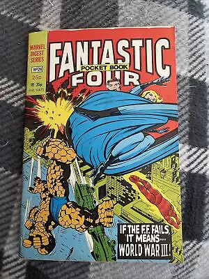 Buy Fantastic Four # 95 & 96 Marvel Digest Series British Comic Pocket Book 24 • 5£