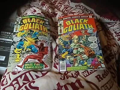 Buy BLACK GOLIATH #2 & 5 Marvel Comics 1976 Bronze Age Lot 1ST APPEARANCE A'ASKVARH • 16.09£