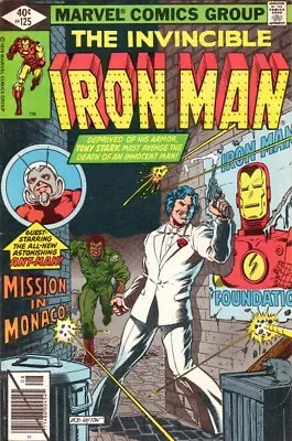 Buy IRON MAN #125 F/VF, Ant-Man, Bob Layton, Direct Marvel Comics 1979 Stock Image • 10.87£