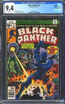Buy Black Panther #2 - Cgc 9.4 Wp - Nm - 1977 - Jack Kirby • 73.78£