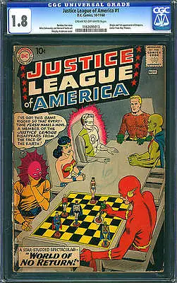 Buy Justice League Of America #1 CGC 1.8 DC 1960 JLA! Superman! Batman! D4 113 Cm • 656.23£