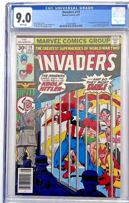 Buy Invaders 19 Hitler Newsstand Cover 1977 Key Issue 1st Appearance Union Jack • 116.49£