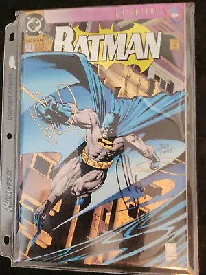 Buy  BATMAN #500 Knightfall Signed BY Joe Quesada Embossed Cover Plus BATMAN #361 DC • 21.71£