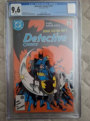 Buy Detective Comics #576 CGC 9.6 1987  Batman Year Two DC Todd Mcfarlane • 74.99£