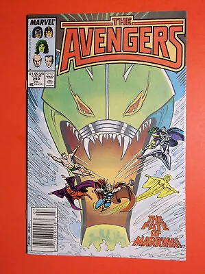 Buy The Avengers # 293 - Vf/nm 9.0 - 1988 Newsstand - Death Of Marrina • 7.73£