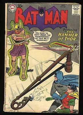 Buy Batman #127 VG- 3.5 Swan/Kaye Thor Cover! The Hammer Of Thor! DC Comics 1959 • 65.24£