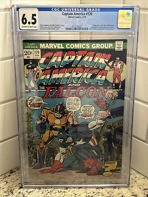 Buy Captain America #170 Marvel 1974 Origin Moonstone CGC 6.5 • 39.68£