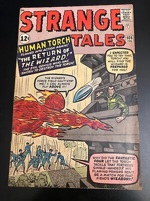 Buy STRANGE TALES #105 (1963) *Very Early Marvel Hero Book!* Bright & Colorful! • 74.52£