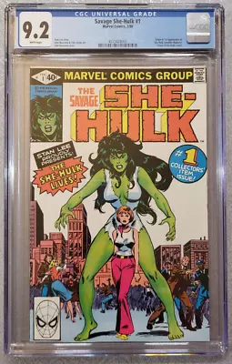 Buy Savage She-Hulk #1 ~ CGC 9.2 Near Mint- ~ 1980 Marvel Comics • 81.54£