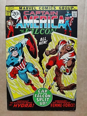 Buy Captain America And The Falcon 144 FN Nice Midgrade Marvel  • 7.77£