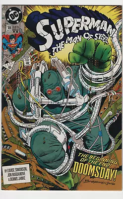 Buy Superman The Man Of Steel #18 2nd Print Variant 1st Appearance App Doomsday 1992 • 15.52£
