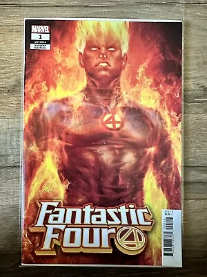 Buy Fantastic Four #1 (2018) Nm Artgerm Human Torch Variant Cover O • 3.10£