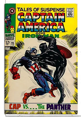 Buy Tales Of Suspense #98 (Marvel) Feb 1969, Kirby, Captain America. Iron-Man (VFN+) • 143.67£
