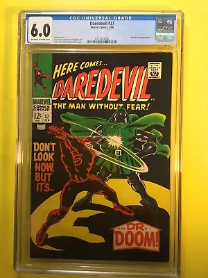 Buy Daredevil #37 Victor Von Doom Appearance Silver Age CGC 6.0 Marvel 1968. • 101.13£