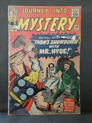Buy Marvel Comic Thor The Mighty Journey Into Mystery Mr Hyde  Issue #100 • 37.45£