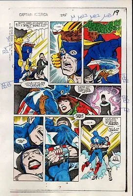 Buy 1984 Captain America 295 Page 19 Marvel Comics Original Color Guide Art: 1980's • 36.91£