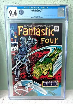 Buy Fantastic Four # 74 Galactus & Silver Surfer Oregon Coast Collection CGC 9.4 • 1,067.84£