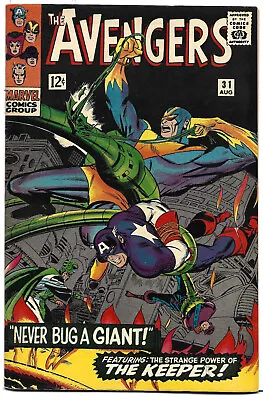 Buy Avengers #31 (Marvel) Aug 1966, Don Heck Art, Wasp, Goliath, Captain America • 20£