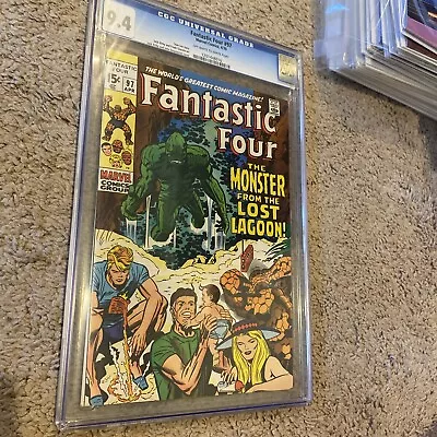 Buy Fantastic Four #97 CGC 9.4 OW-White Pages Kirby Cover & Art Marvel Comics 1970 • 97.08£