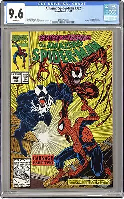Buy Amazing Spider-Man #362 1st Printing CGC 9.6 1992 4087250020 • 93.36£