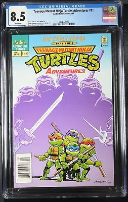 Buy Teenage Mutant Ninja Turtles Adventures #71 CGC 8.5 NEWSSTAND RARE 1995 Archie • 116.48£