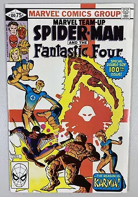 Buy Marvel Team-Up #100 Comic Book 1980 VF+ Frank Miller Spider-Man Fantastic Four • 9.33£