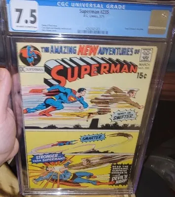 Buy Superman #235 CGC 7.5 Neal Adams Denny O'Neil Classic Early Bronze Age (1971) Dc • 38.82£