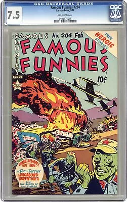 Buy Famous Funnies #204 CGC 7.5 1953 0938175015 • 132.02£
