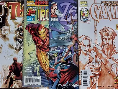 Buy 169: Mixed Marvel/Image Bundle: Thor #1,  Zealot #1, Gambit #1, Iron Man #1 • 7.90£