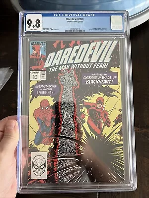 Buy Daredevil #270 CGC 9.8 ~ 1st BlackHeart ~ Spider-Man ~ Mephisto ~ White Pages • 188.72£