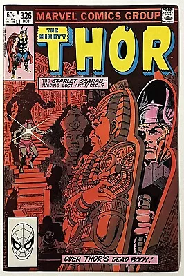 Buy Thor #326 - Marvel Comics 1982 - VF/NM - 1st Appearance New Scarlett Scarab • 6.17£