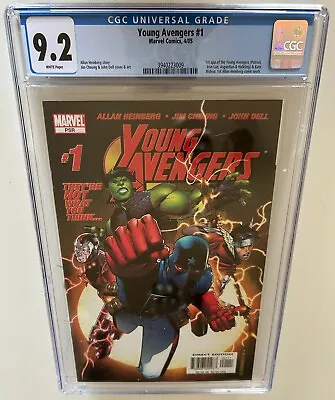 Buy BROKEN SLAB: CGC 9.2 - Young Avengers #1 (2005 Marvel Comic) 1ST APPEARANCES Nm- • 50.86£