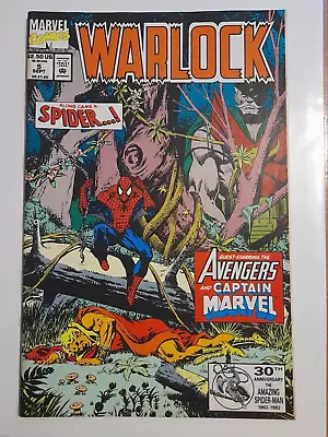 Buy Warlock Vol 2 #5 Sept 1992 VFINE 8.0 Reprints Warlock #15, Marvel Team-Up #55 • 6.99£