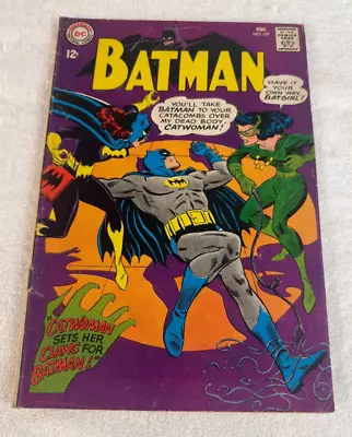Buy Batman #197, Dec. 1967 DC Comics Classic Cat Fight Cover Neal Adams VG • 23.11£