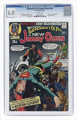 Buy Superman's Pal Jimmy Olsen 134 1970 CGC 6.0 Off White To White 1st Darkseid • 163.09£