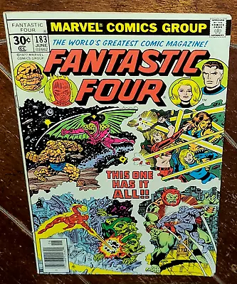 Buy Fantastic Four #183 By Bill Mantlo & Sal Buscema, (1977, Marvel): Free Shipping! • 6.59£