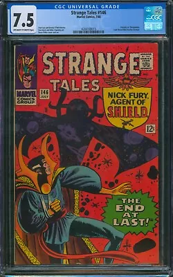 Buy Strange Tales #146 ⭐ CGC 7.5 ⭐ 1st Eternity Cover! 1st A.I.M. Silver Age 1966 • 151.44£