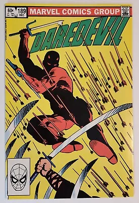 Buy Daredevil #189 (1982, Marvel) NM- Frank Miller Death Of Stick • 6.63£