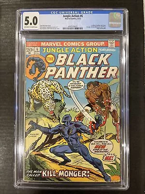 Buy Jungle Action #6 CGC 5.0 1973  1st App. Erik Killmonger • 93.19£